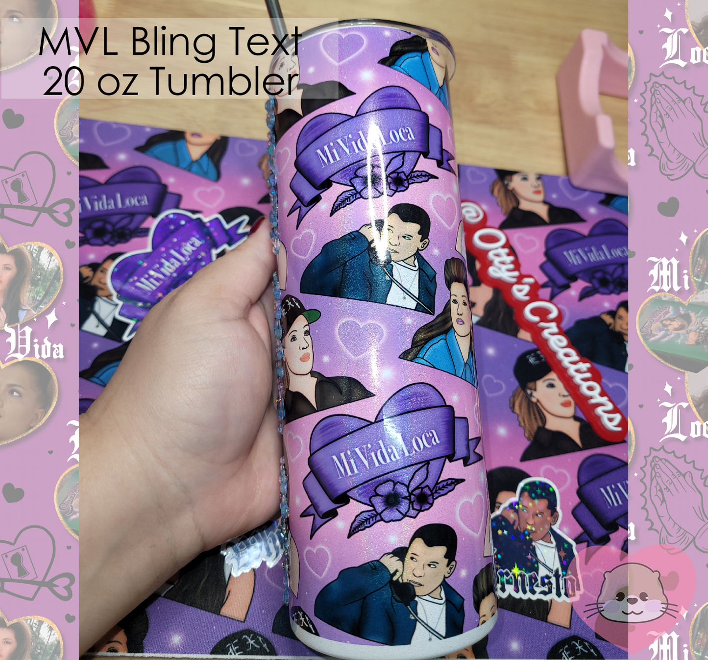 MVL Glitter Bling Tumbler