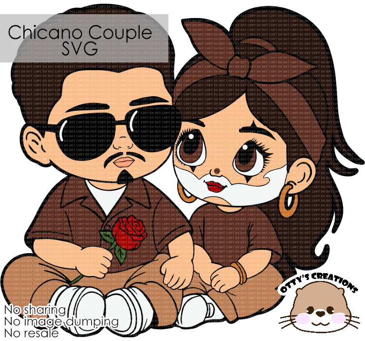 Chicano Couple SVG only*