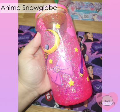 Anime Girl 20 oz Snowglobe tumbler